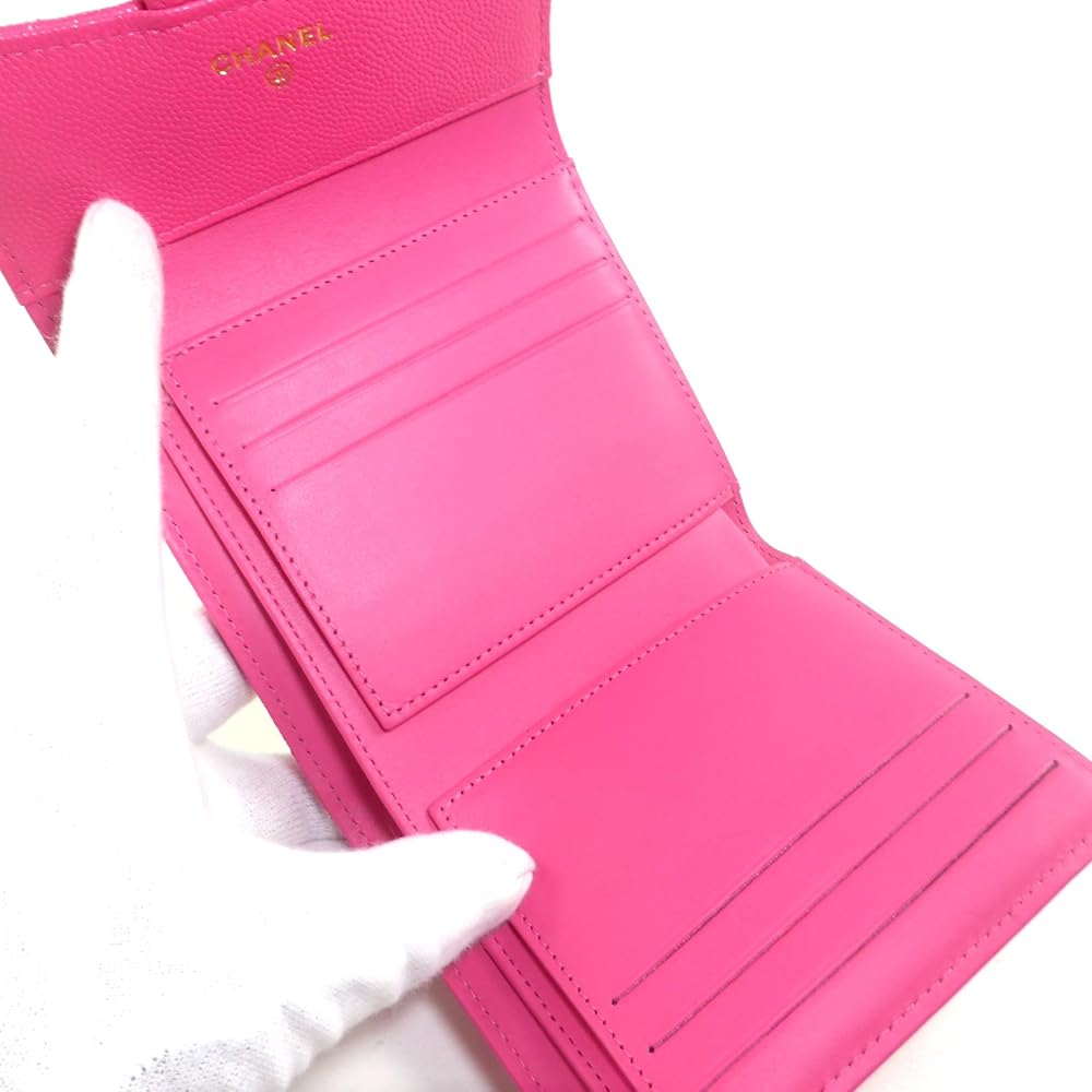 ヤマト ピンク 三つ折り財布 キャビアスキン マトラッセ シャネル Amazon | [CHANEL] 三つ折り 財布キャビアスキン マトラッセ